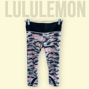 Lululemon, pink camo, size 4​​​​​